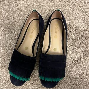 Boden navy and teal loafers.  Size 7.  Good condition.